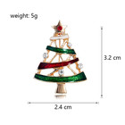 Christmas Tree Brooch Pin     Crystal Rhinestone Christmas Winter Holiday Gift