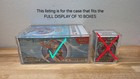 Acrylic Case For Pokemon Booster Bundle  fits Full Retail Display Of 10  