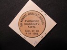 1968 Avonmore  Pennsylvania Wooden Nickel Token - 75th Anniversary Wooden Coin