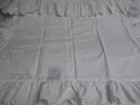 Ralph Lauren White Embroidered Eyelet Ruffled Euro Sham