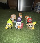 Furrybones Lot Of 9 Skeleton Food Figurines Hot Dog pineapple eggs banana