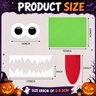 32 Pcs Halloween Trunk Or Treat Decoration Kit For Car - Backdrop Monster