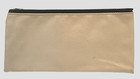 Vintage  the Arizona Bank  Zippered Deposit Bag Kachina Logo Zipper Tan