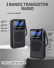 Portable Shortwave Radio With Led Flashlight Battery Operated Fm Am Sw