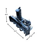 72  Skid Steer Snow Blower  Hydraulic Mounted For Snow   Debris Clearing