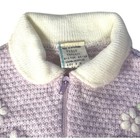 Vtg Infant Romper Clothing Girls 6 Mo Lavender Footed Zip Up Jump Suit 80s