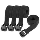 Tie Down Straps  4 Pack Small Ratchet Straps With Buckles  Black