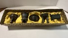 Vintage Miniature Chinese Replica Bronze Vessels With Box  Priced To Sell 