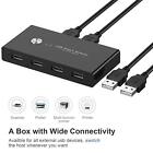 Usb 2 0 Switch Selector Kvm Switcher For 2 Pc Sharing 4 Usb Devices One-button 