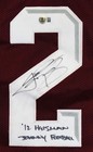 Texas A m Johnny Manziel  2x Insc  Signed Maroon Pro Style Jersey Bas  2w560221