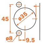 Salice  105 Degree Silentia Full Overlay Screw On Soft Closing Hinge C1p6ae9