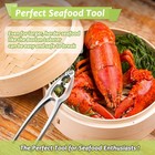 9 Pcs Lobster Crackers And Picks Set  Stainless Steel Crab Leg Tools  Silve