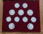 1980 Moscow Olympics 28 Silver Coin Proof Set  Ussr  Ruble  Russia  Coa Red Case