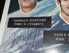Tom Stafford Apollo Soyuz Astp Hand Signed 10x8 Vintage Litho - Nasa Astronaut
