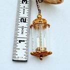 Dollhouse Miniature Brass 2 Candle Wall Mount Coach Lantern Light Electric Works