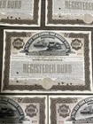  lot Of 5  New York Central And Hudson River Railroad Company Bond Certificate