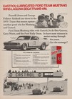 1970 Castrol Motor Oil - Parnelli Jones  George Follmer  Ford Mustang - Print Ad