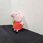 Ty Beanie Baby 6  Peppa Pig Plush Animal Stuffed Toy Holding Teddy Bear 