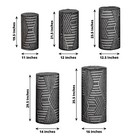 5 Geometric Sequins Cylinder Display Stand Covers Set Party Events Decorations