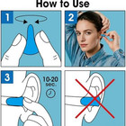 200pcs Ear Plugs Soft Foam Sleep 100pair Travel Noise Shooting Working Lot Bulk