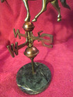 Old Trotting Horse Weather Vane With N-s-e-w Directionals  10  High 