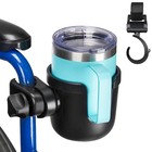 2 Pack Wheelchair Cup Holder With 4 Flexible Tabs - Drink Holder For Walker  Sco