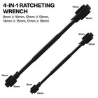 Klein Tools 68216m 4-in-1 Ratcheting Wrench Set  Metric  2 Pc 