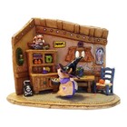 Wee Forest Folk Special Color Small World Halloween Coaxing Kitty With Kibble