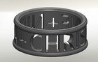 Custom Name Ring Jewelry Personalized Nameplate Plastic