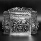 Large  Museum Quality Burma   Burmese   Myanmar Solid Silver Box