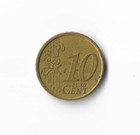 2002 Italy - 10 Euro Cents - 798 - Nordic-gold - 4 1g