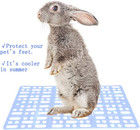 4 Pcs Rabbit Cage Mats Small Animal Plastic Feet Pads Floor Mat For Pet Cats Dog