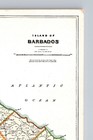 Postcard Barbados Map Of Island Of Barbados