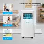 9000 Btu 3-in-1 Portable Air Conditioner Ac Dehumidifier Fan W  Wi-fi And Remote