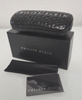 New    Phillip Plein Black Clamshell Eyeglasses-sunglasses Box With Cloth
