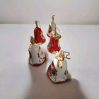 Vintage 2001 Coca- Cola Bradford Santa  Christmas Bell 1st Edition Set Of 5
