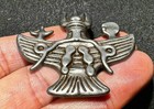 1 6   Chinese Meteoritic Iron Winged Garuda Bird Eagle Buddha Amulet Pendant