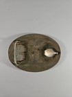 Vintage Alpaca American Eagle Belt Buckle Silver Strike