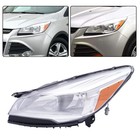 13-16 Ford Escape Left Headlight Assembly Halogen Chrome Fo2502309c