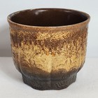 Vintage Mid Century Fat Ombre Embossed Lava Ceramic Pottery Planter Pot Germany