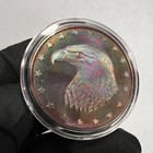 Monster Rainbow      Toned Copper Round  Eagle      Head  999 Fine Copper 1 Avdp Oz