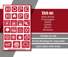 Hope Symbols Glass Etching Stencil Fun Icon Design Ideas Reusable Armour Etch