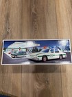 Hess 1993 Patrol Car White green W  Box Dual Sound Siren Flashing Lights
