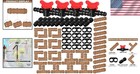 Complete Drip Irrigation Kit With Switch Valves   Connectors - 64 Total Pieces