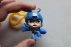 Capcom Mega Man Plastic 2    Figure Gamer Bag Clip On Keychain Keyring Clip-on