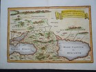Antique Map Of The Black Sea   Caspian Sea By Christoph Cellarius 1795