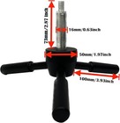 3 Spoke Black Handle For Gun Safes  Safe Box  Vault Doors  Fireproof Safe