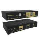 Usb-c Kvm Switch -  2 Ports  Control Two Computers W one Shared Keyboard monitor