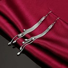 Womens 925 Sterling Solid Silver Long Tassel Drop Dangle Hook Fashion Earrings