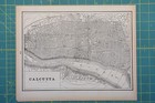 Calcutta Egypt Vintage Original 1893 Columbian World Fair Atlas Map Lot